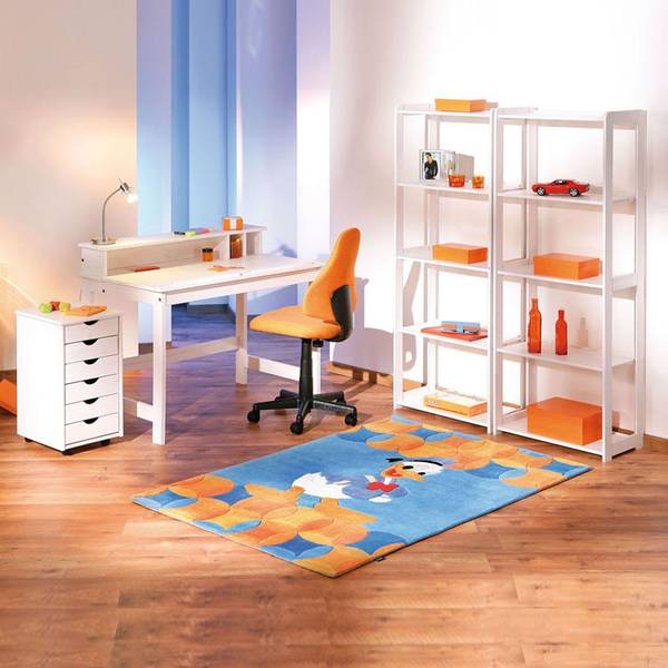 Office-Rollcontainer Simon - Weiß - Kiefer - 35 x 65 x 40 cm