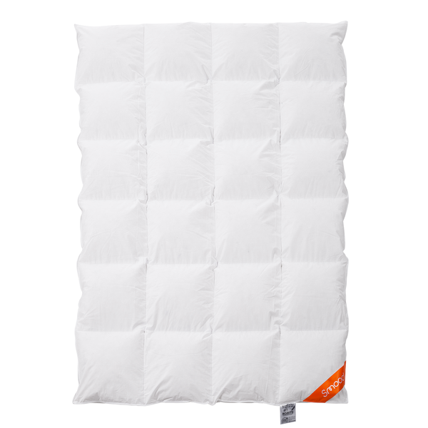 Daunenbett-Set Smood cozy (2-teilig) - Daunen / Federn - Weiß - 135 x 200 cm + Kissen 80 x 80 cm
