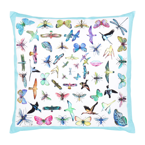 Kissen Konradine - Baumwollstoff - Mehrfarbig