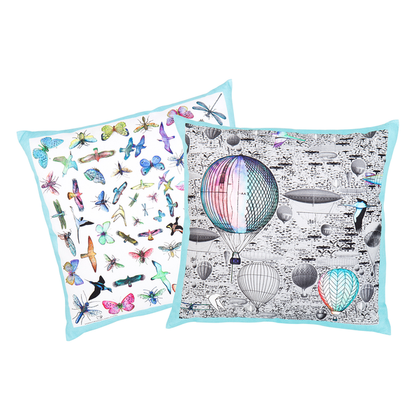 Kissen Konradine - Baumwollstoff - Mehrfarbig