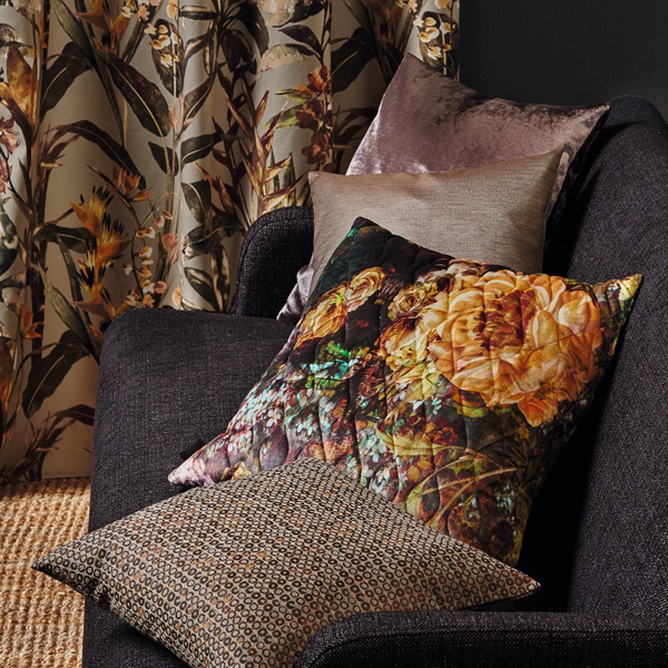 Kissenbezug Casino - Webstoff - Schlamm - 49 x 49 cm