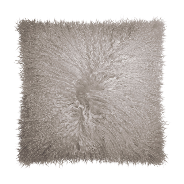 Kissenbezug Pamina - Lammfell - Taupe