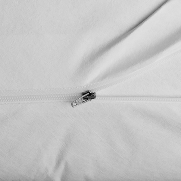 Kissenschutzbezug Milbendicht - Polyester/Polyamid - Weiß - 40x80 cm