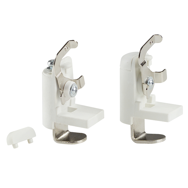 Jalousie Klemmträger Klemmfix - Kunststoff / Metall - Weiß