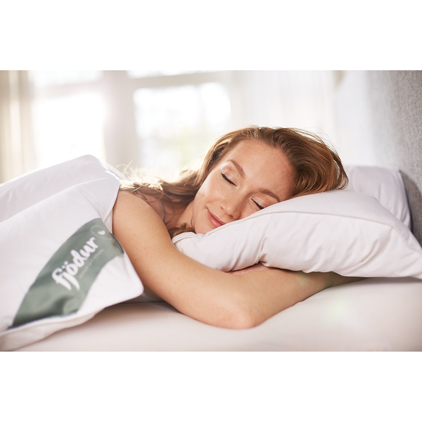 Kopfkissen Fjödur Fiona I - Weiß - 80 x 80 cm - 100% Federn