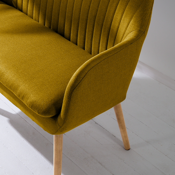 Küchensofa TILANDA - Webstoff Cors: Currygelb