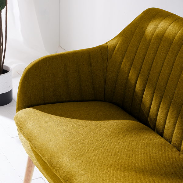 Küchensofa TILANDA - Webstoff Cors: Currygelb