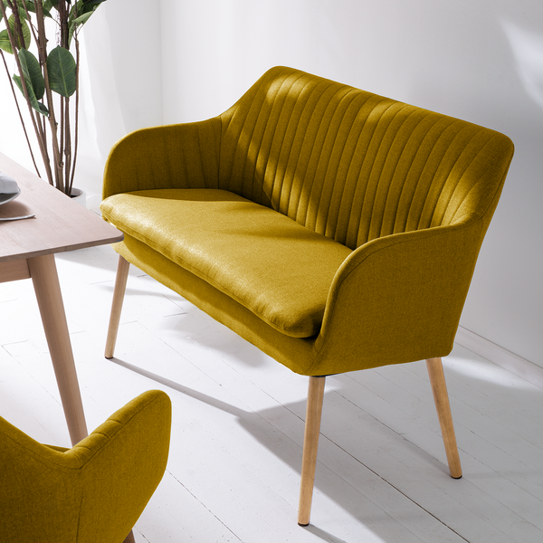 Küchensofa TILANDA - Webstoff Cors: Currygelb