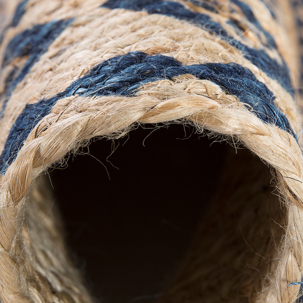 Teppich Mamda II - Jute - Beige / Schwarz - Durchmesser: 80 cm