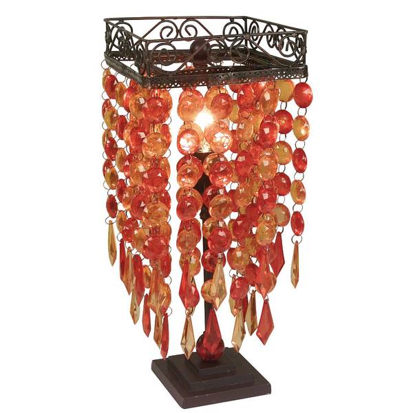 Deko-Tischleuchte - Orange