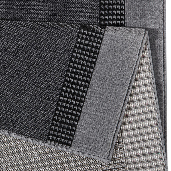 Läufer Band - Kunstfaser - Grau - 80 x 200 cm