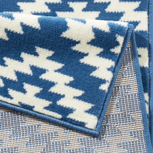 Läufer Nordic - Kunstfaser - Blau - 80 x 200 cm