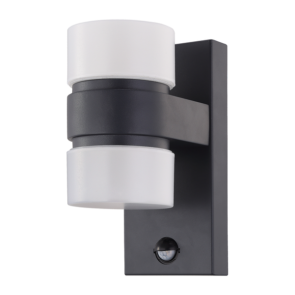 LED-Außenwandleuchte Atollari - Kunststoff / Aluminium - 2-flammig - Anthrazit