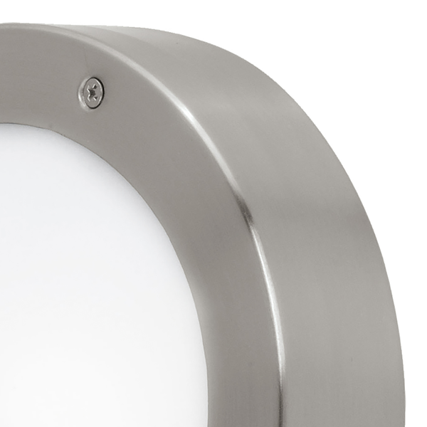 LED-Außenwandleuchte Vento Rotondo II - Kunststoff / Edelstahl - 1-flammig