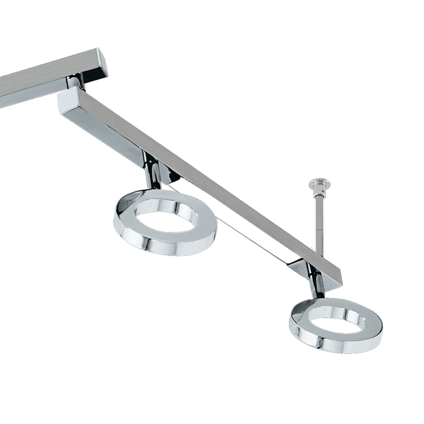 LED-Deckenleuchte Cardillio IV - Kunststoff / Aluminium - 2-flammig