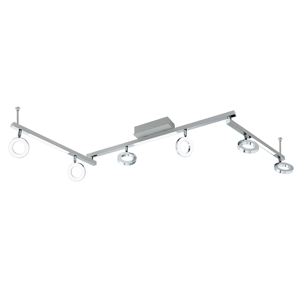 LED-Deckenleuchte Cardillio IV - Kunststoff / Aluminium - 2-flammig