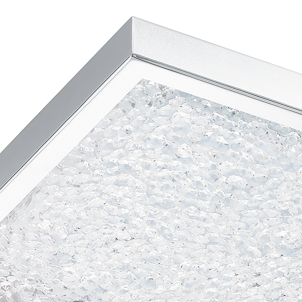 LED-Deckenleuchte Cardito I - Glas / Stahl - 1-flammig