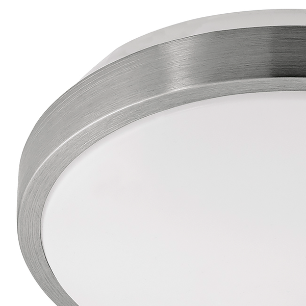 LED-Deckenleuchte Competa - Kunststoff / Stahl - 1-flammig - Durchmesser: 25 cm