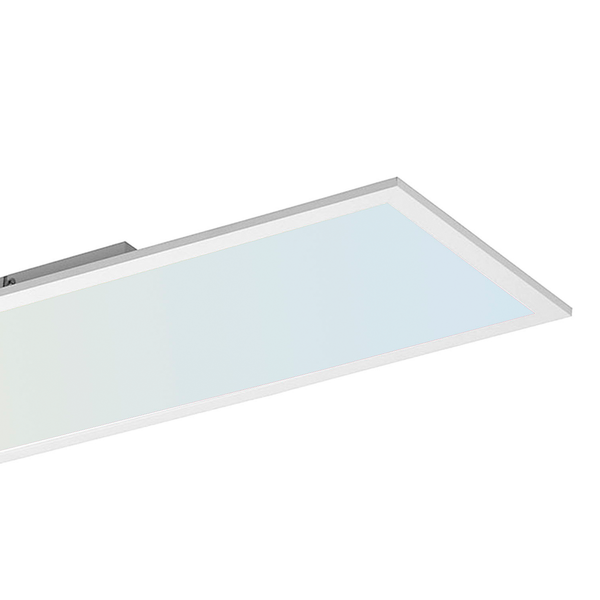 LED-Deckenleuchte Flat Panel II - Kunststoff / Stahl - 1-flammig - Breite: 120 cm