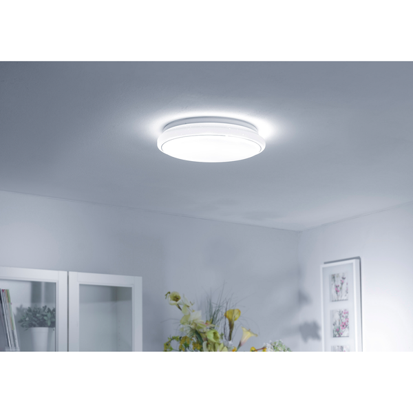 LED-Deckenleuchte Jupiter - Kunststoff / Stahl - 1-flammig - Durchmesser: 44 cm