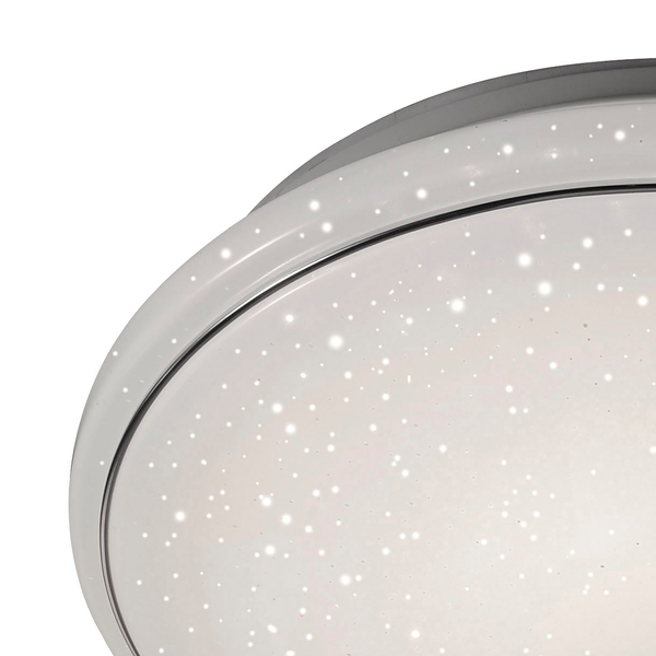 LED-Deckenleuchte Jupiter - Kunststoff / Stahl - 1-flammig - Durchmesser: 44 cm