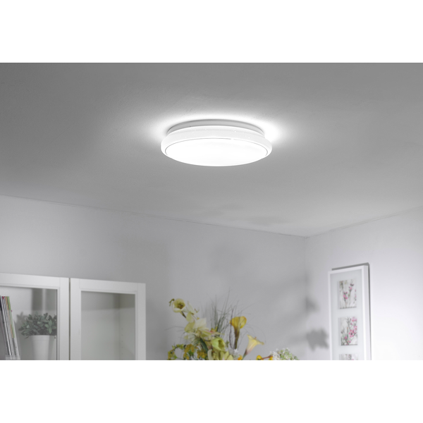 LED-Deckenleuchte Jupiter - Kunststoff / Stahl - 1-flammig - Durchmesser: 44 cm