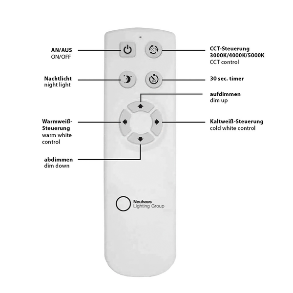 LED-Deckenleuchte Jupiter - Kunststoff / Stahl - 1-flammig - Durchmesser: 60 cm