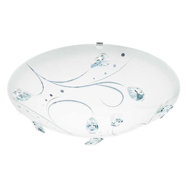 LED-Deckenleuchte Sorrenta - Glas / Stahl - 1-flammig