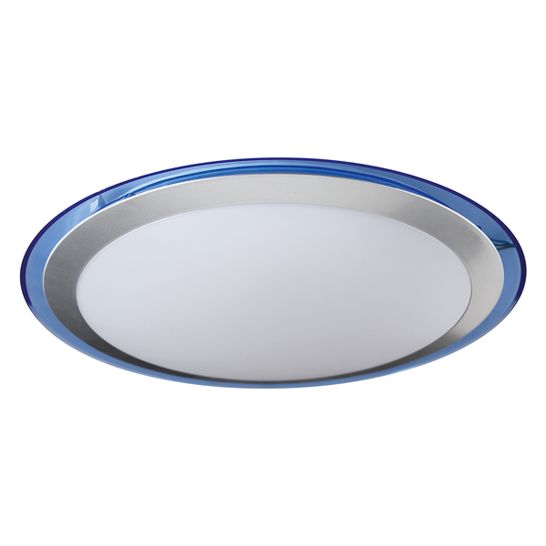 LED Deckenleuchte Ufo - Aluminium - Blau/Weiß