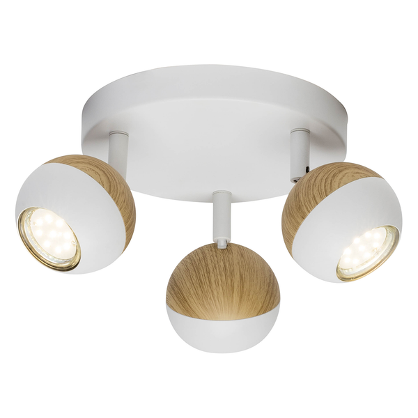 LED-Deckenstrahler Scan II - Stahl - 3-flammig