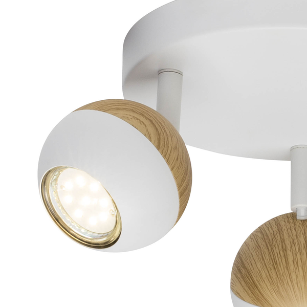 LED-Deckenstrahler Scan II - Stahl - 3-flammig