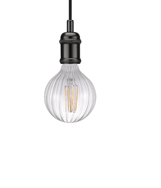 LED-Pendelleuchte Avra I - Stahl - 1-flammig - Schwarz