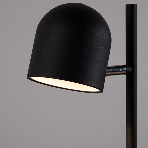 LED-Stehleuchte Jon - Eisen - 2-flammig - Schwarz