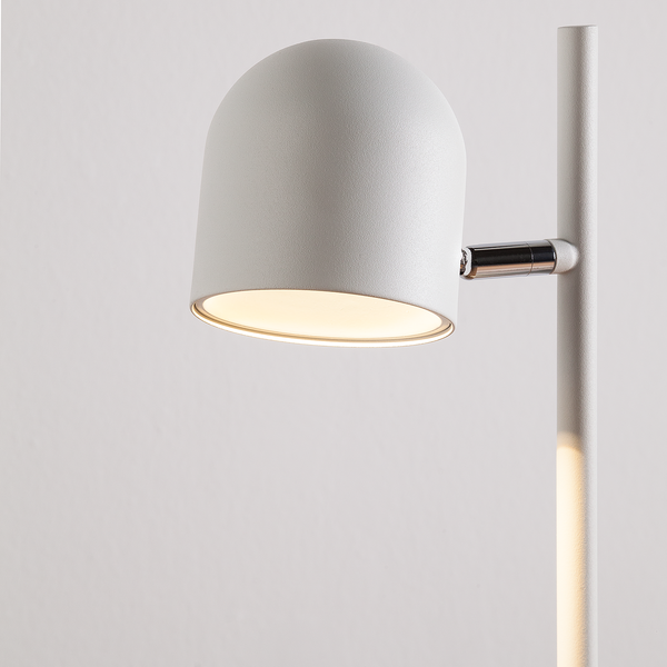 LED-Stehleuchte Jon - Eisen - 2-flammig - Weiß