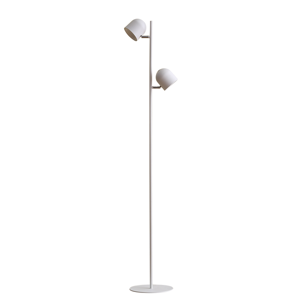 LED-Stehleuchte Jon - Eisen - 2-flammig - Weiß