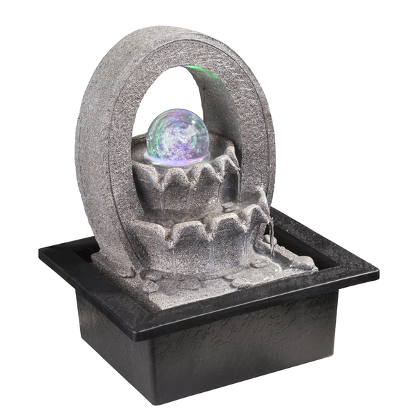 LED-Zierbrunnen Alberto II - Kunststoff - 4-flammig
