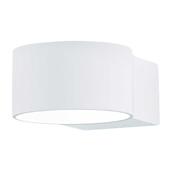 LED-Wandleuchte Lacapo - Metall - 1-flammig - Matt Weiß