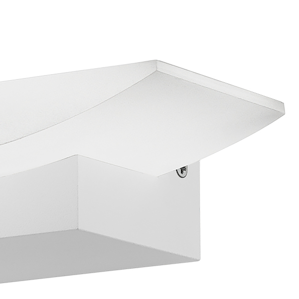 LED-Wandleuchte Metrass I - Kunststoff / Aluminium - 1-flammig - Weiß