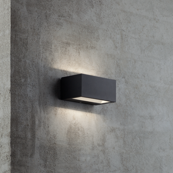 LED-Außenleuchte Nene - Glas / Stahl - 1-flammig