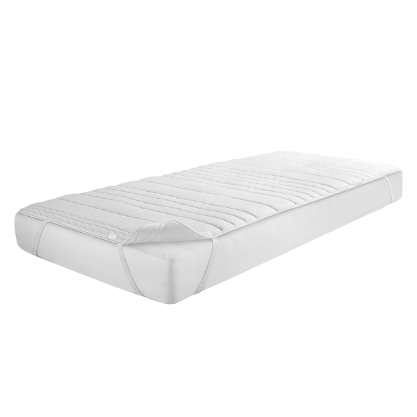Matratzen-Topper Basic - Polyester/Polyetherschaum/Baumwolle - Weiß - 100x200 cm