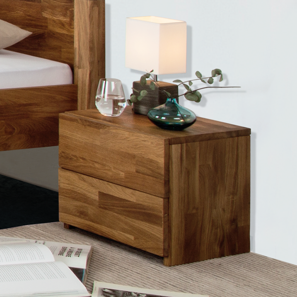 Nachtkommode ZoeWOOD II - Massivholz - Eiche