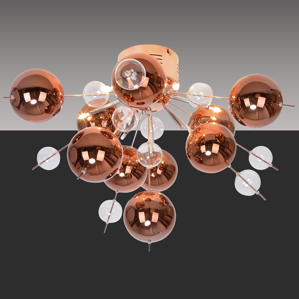 Deckenleuchte Explosion - Stahl / Glas - 6-flammig