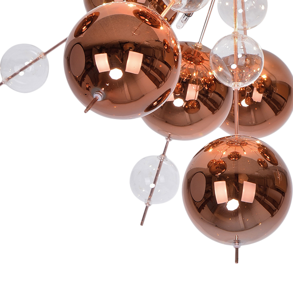 Deckenleuchte Explosion - Stahl / Glas - 6-flammig