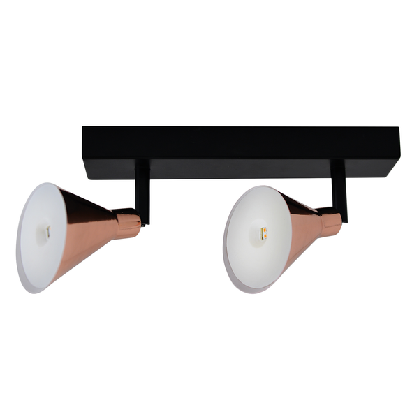 LED-Deckenleuchte Cooper I - Stahl - 2-flammig