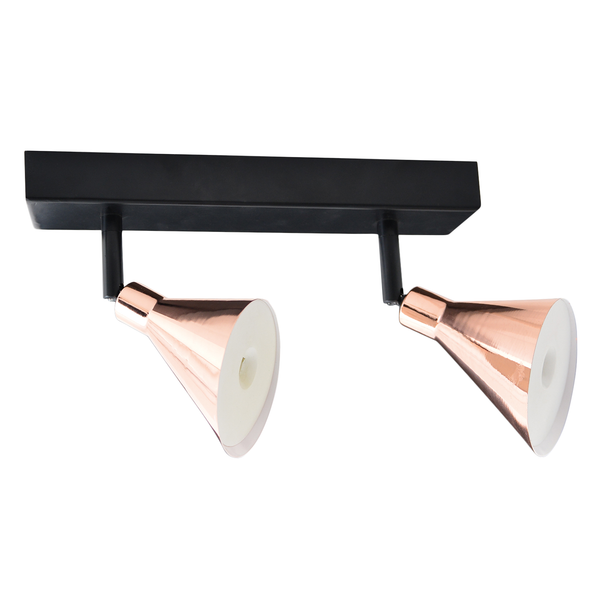 LED-Deckenleuchte Cooper I - Stahl - 2-flammig