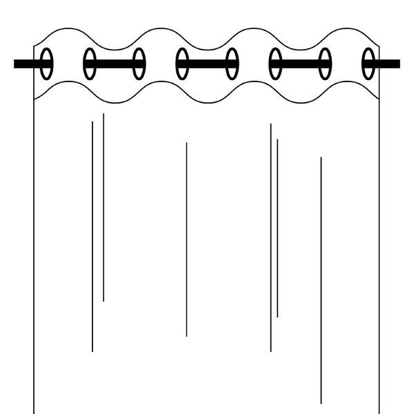 Ösenschal Nana - Webstoff - Kirschrot - Kirschrot