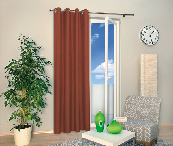Ösenschal REA bordeaux 140x235 cm - Rot - Textil - 140 x 235 cm
