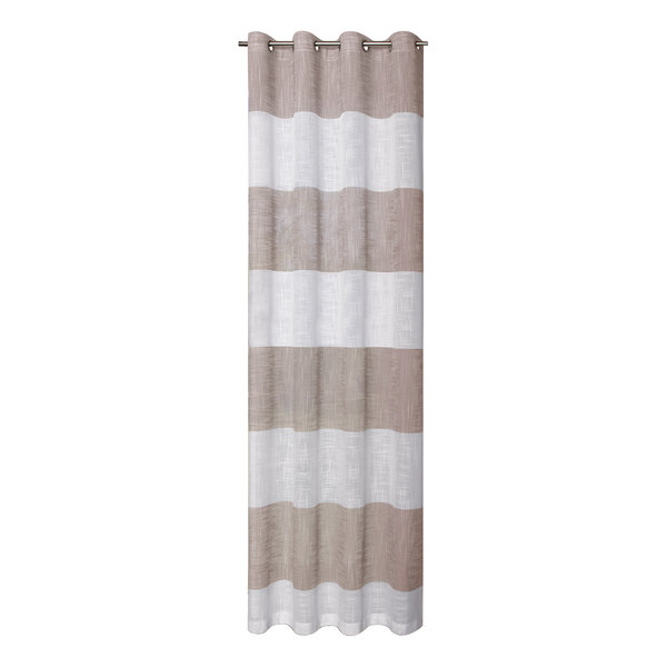 Ösenschal Stripe Hawea - Webstoff - Nougat - Nougat