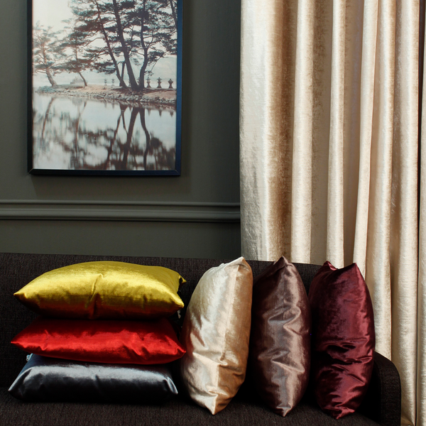 Samtvorhang Topas - Webstoff - Beige
