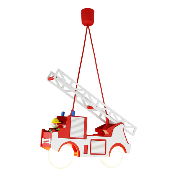 Pendelleuchte Feuerwehr - Holz - 2-flammig
